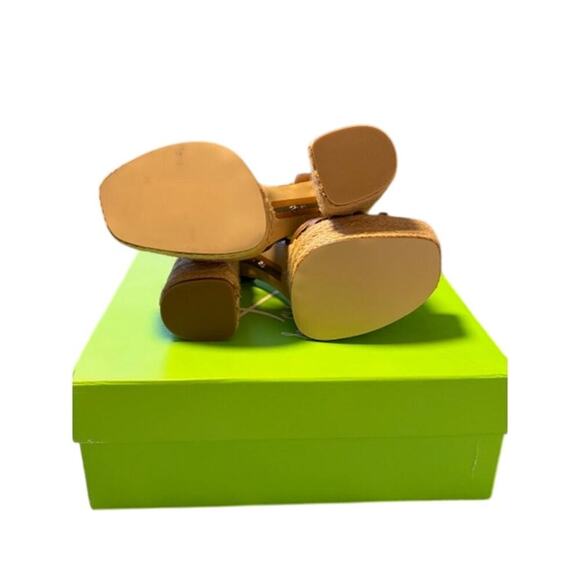 Sam Edelman “Kade” Leather and Jute Heeled Sandals in Brown – NEW – Size 9 M - Picture 8 of 10